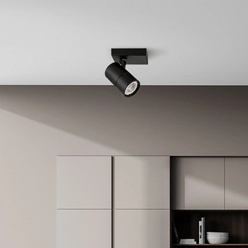 Sufitowa LAMPA plafon LACONI SPL-2813-1B-BL Italux regulowana OPRAWA metalowy spot reflektorek czarne