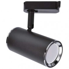 LAMPA sufitowa MEGAN 03660 Ideus reflektorowa OPRAWA tuba metalowa do 1-fazowego systemu szynowego czarny