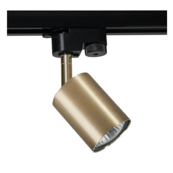 Reflektorek LAMPA sufitowa PROFILE EYE 7857 Nowodvorski metalowa OPRAWA tuba do 1-fazowego systemu szynowego czarny mosiądz