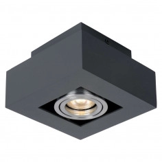 LAMPA sufitowa CASEMIRO IT8002S1-BK/AL Italux metalowa OPRAWA kwadratowy SPOT downlight czarny