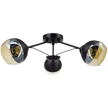 LAMPA sufitowa 1018/3 BL Elem metalowa OPRAWA loftowa molecular czarna