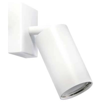 Kinkiet LAMPA ścienna MANAM 03759 Ideus metalowa OPRAWA regulowana tuba reflektorek okrągły biały