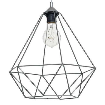 LAMPA wisząca BASKET 7216 Milagro metalowa OPRAWA druciana ZWIS klatka loft szara