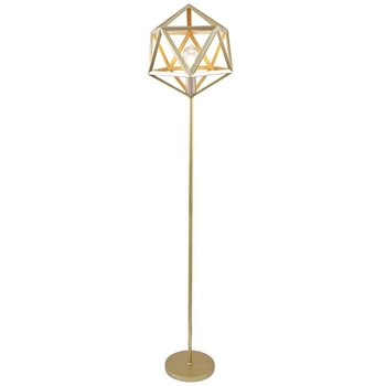 Industrialna LAMPA podłogowa DENMARK 318855 Polux druciana LAMPA stojąca do salonu złota