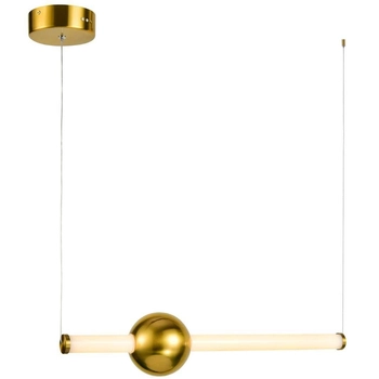 LAMPA wisząca HALLING PND-16357-CB-1 Italux loftowa OPRAWA zwis LED 13,3W 3000K tuba miedziana biała