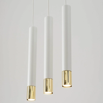 Wisząca lampa pokojowa Sopel Grand 33388 listwa do holu biała złota