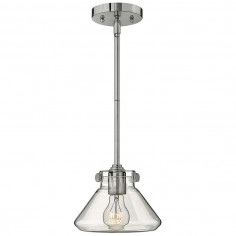 LAMPA wisząca HK-CONGRESS-P-A-CM Elstead HINKLEY loftowa OPRAWA szklany ZWIS industrialny chrom przezroczysta