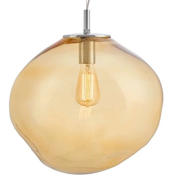 LAMPA wisząca AVIA L 10418115 Kaspa szklana OPRAWA zwis bursztynowy