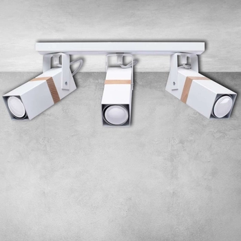 Regulowana LAMPA sufitowa VIDAR MLP5407 Milagro skandynawska OPRAWA metalowy SPOT reflektorki białe