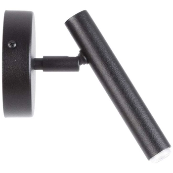 Kinkiet LAMPA ścienna SOPEL 33215 Sigma regulowana OPRAWA modernistyczna tuba metalowa czarna