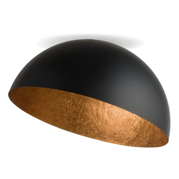 Przysufitowa lampa nowoczesna Sfera czarna miedziana