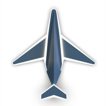 Kinkiet dziecięcy Sky MX3140-1-3XCT samolot LED 24W 3000K niebieski