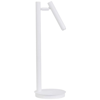 Stołowa LAMPA stojąca SOPEL 50196 Sigma biurkowa LAMPKA metalowa tuba regulowana biała