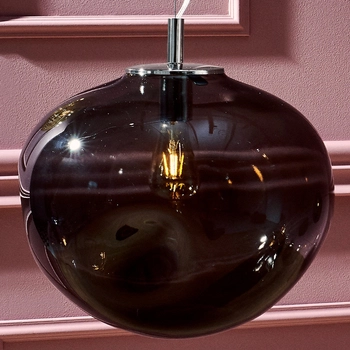 LAMPA wisząca AVIA L 10423108 Kaspa szklana OPRAWA zwis grafitowy