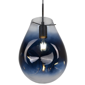 LAMPA wisząca KIMBERLY 316257 Polux loftowa OPRAWA szklany zwis niebieski