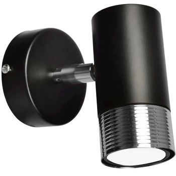 Ścienna LAMPA industrialna DANI MLP6229 Milagro metalowa OPRAWA regulowany kinkiet tuba czarna