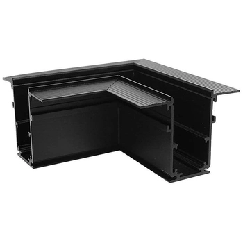 Kątowy łącznik do szyn magnetycznych 3-fazowych podtynkowy 538 Domeno LED czarny