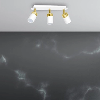 Regulowana LAMPA sufitowa JOKER MLP6130 Milagro metalowa OPRAWA plafon reflektorowy biały złoty