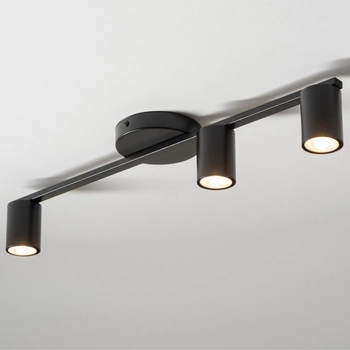 Nowoczesne tuby do przedpokoju Sky czarna lampa metalowa