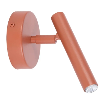 Ścienna lampa kierunkowa Sopel 41202 do salonu ceglana