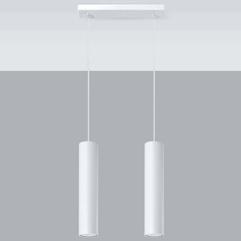 LAMPA wisząca SL.0324 metalowa OPRAWA zwis tuby białe