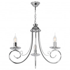 Żyrandol LAMPA wisząca VEN W-N 1541/3 CR świecznikowa OPRAWA metalowy ZWIS na łańcuchu maria teresa chrom