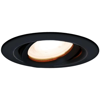 Sufitowa LAMPA wpust LAGOS LP-4425/1RM BK Light Prestige okrągła OPRAWA regulowane oczko do zabudowy IP65 czarne