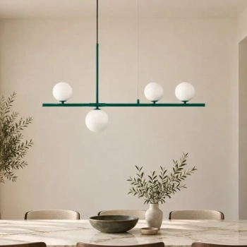Kulista lampa wisząca MODERNO DN1506 green szmaragdowa 4xG9 kule