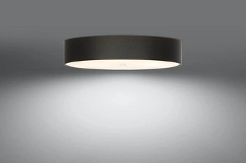 LAMPA plafon SL.0810 abażurowa OPRAWA okrągła sufitowa czarna