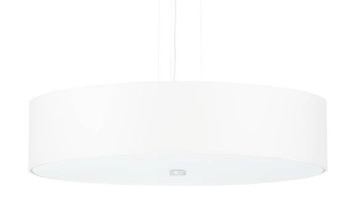 LAMPA wisząca SL.0757 abażurowa OPRAWA zwis okrągły biały