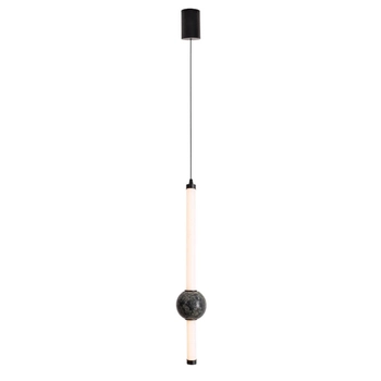 Wisząca lampa kamienna VERDES P0611 LED 10W 3000K tuba czarna