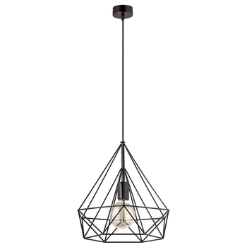 Wisząca lampa druciana VEN W-CORF/D BK industrialna czarna