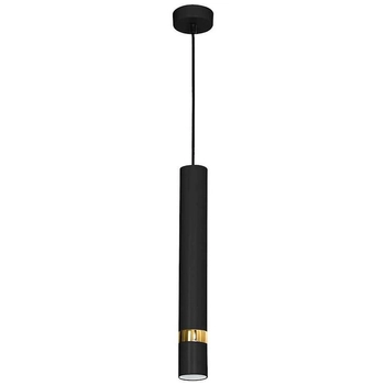 Lampa wisząca JOKER MLP6079 Milagro metalowa OPRAWA zwis tuba czarna złota