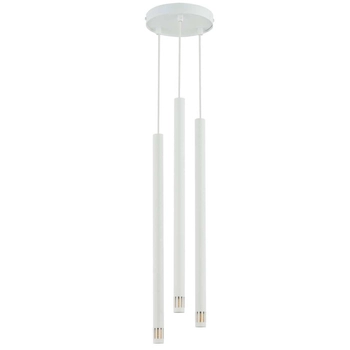 Modernistyczna LAMPA wisząca SOPEL LASER 33255 Sigma metalowa OPRAWA kaskada ZWIS tuby sople białe
