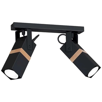 Spot LAMPA skandynawska VIDAR MLP5401 Milagro sufitowa OPRAWA metalowe reflektorki prostokątne czarne