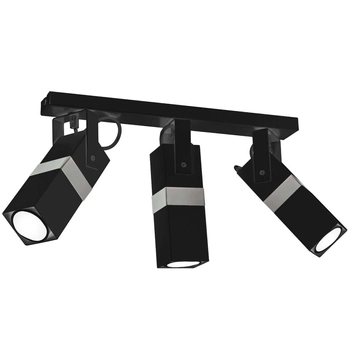 Regulowana LAMPA sufitowa VIDAR MLP6286 Milagro prostokątna OPRAWA plafon tuby metalowe czarne