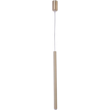 Minimalistyczna tuba wisząca SOPEL 33253 Sigma do salonu mosiądz