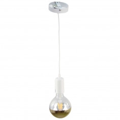 LAMPA wisząca LN012 (36031/4010-7) dekoracyjna OPRAWKA na żarówkę ZWIS biały