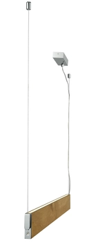 Ekologiczna lampa wisząca Norman listwa LED 29W drewno