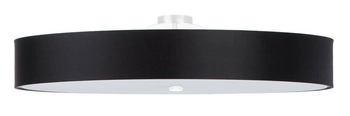 LAMPA sufitowa SL.0818 plafon OPRAWA materiałowa okrągła czarna
