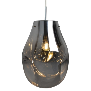 LAMPA wisząca KIMBERLY 316271 Polux szklana OPRAWA loftowy zwis chrom