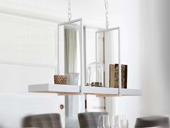 Rustykalna LAMPA belka TRAY 106124 Markslojd metalowa OPRAWA wisząca LED 9W 3000K zwis prostokątny biały