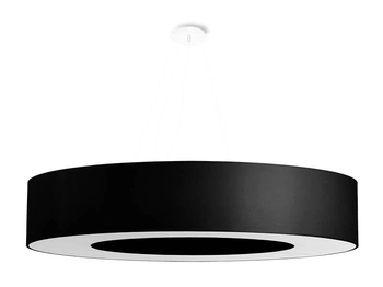 LAMPA wisząca SL.0796 okrągła OPRAWA zwis abażurowy czarny