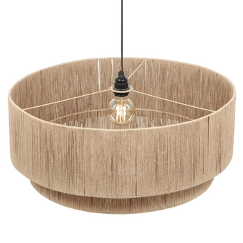 Lampa wisząca do salonu SMILLA 366890136 boho beżowa czarna