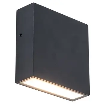 Ścienna LAMPA zewnętrzna GEMINI XF 5104002012 Lutec kinkiet OPRAWA metalowa LED 9W 3000K kwadratowa IP54 czarna