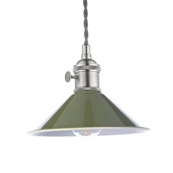 Antyczna lampa do kuchni Hadano HAD0161-07 Dar Lighting zielony szary