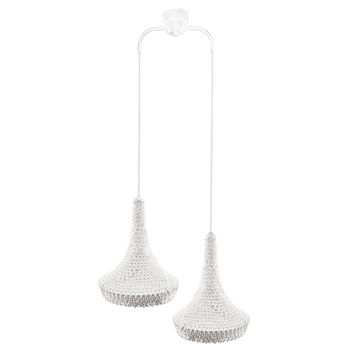 Jadalniana lampa wisząca Mahaka 5176 Shilo hampton biały