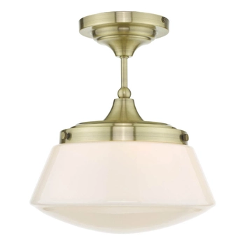 Kuchenna lampa sufitowa Caden CAD0175 Dar Lighting mosiądz biała
