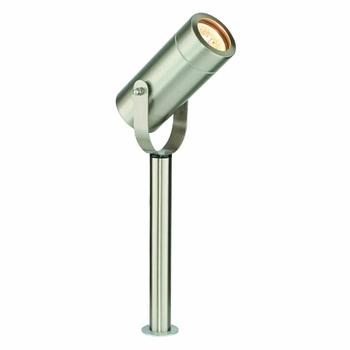 Regulowana lampa stojąca Palin 13914 Saxby IP44 do ogrodu srebrna