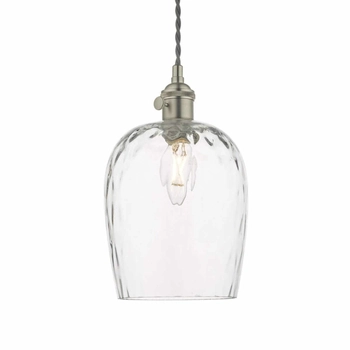 Lampa wisząca do salonu Hadano HAD0161-03 Dar Lighting przezroczysta chrom